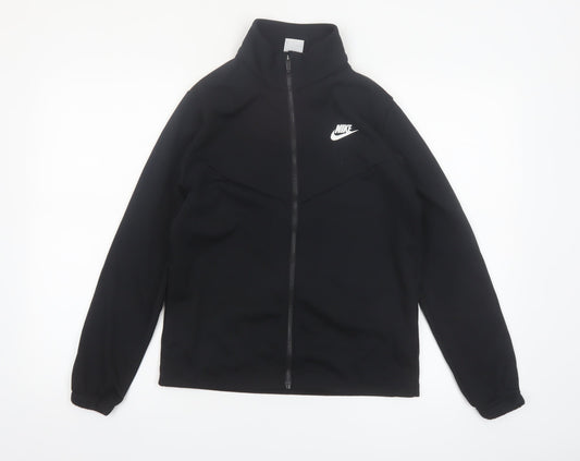 Nike Boys Black XL Track Jacket Full Zip Fleece Activewear Top