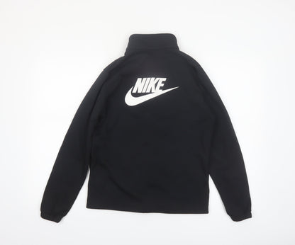 Nike Boys Black XL Track Jacket Full Zip Fleece Activewear Top
