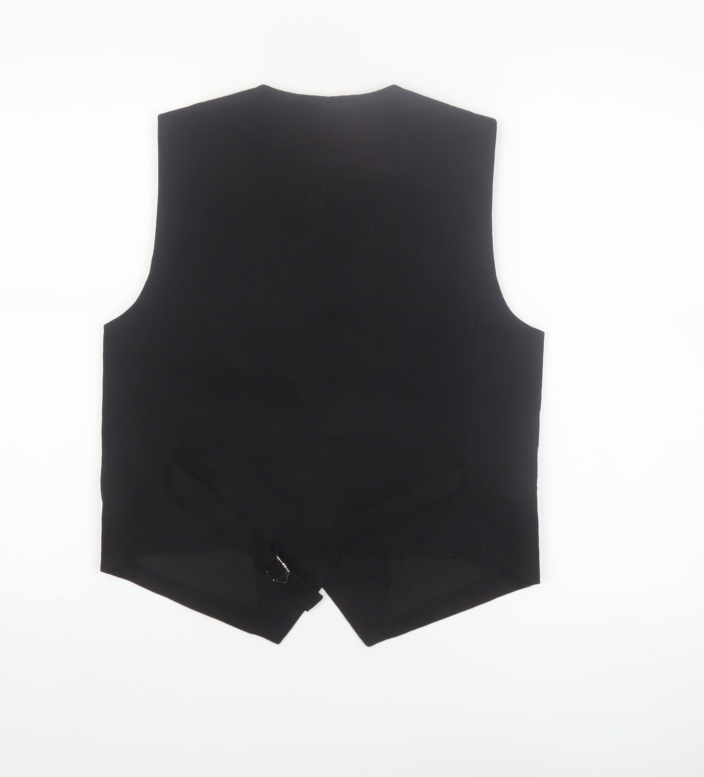 Katch Me Women Black Linen Blend Suit Waistcoat M Classic Fit