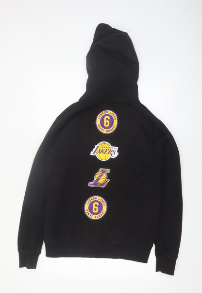 NBA Mens Black Los Angeles Lakers Hoodie Medium Pullover Graphic