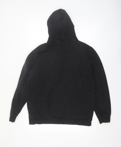Puma Men's Black Pullover Hoodie Hoodie M Regular Fit Logo Sportswear