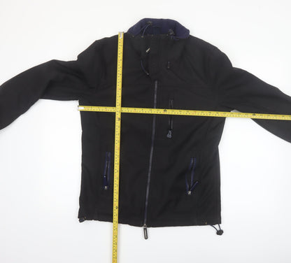 Superdry Men's Black Windtrekker Softshell Hooded Jacket M