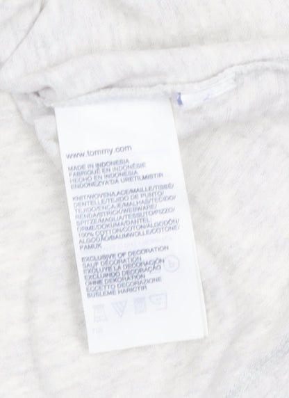 Tommy Hilfiger Women's Grey Cotton Sleeveless Tank Top XS