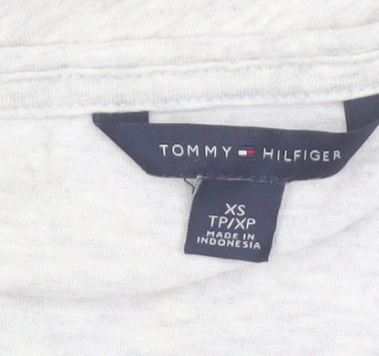 Tommy Hilfiger Women's Grey Cotton Sleeveless Tank Top XS