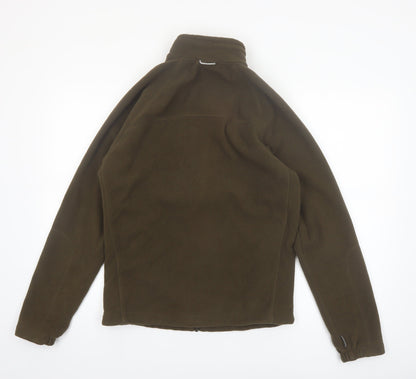 Columbia Men’s Brown Fleece Jacket S Outdoor Full Zip Interchange