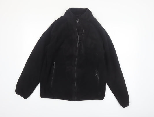Marks and Spencer Men's Black Fleece Full Zip Jacket Size S