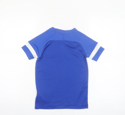 Nike Boys Blue Dri-FIT Short Sleeve Athletic T-Shirt XS