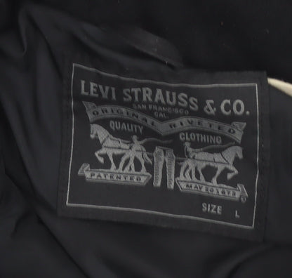 Levi Strauss & Co. Men's Black L Hooded Parka Jacket