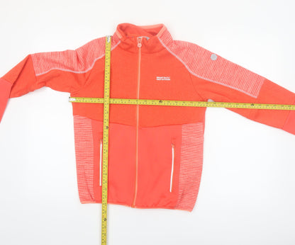 Regatta Girls Orange Soft Shell Full Zip Lightweight Jacket 14 Years