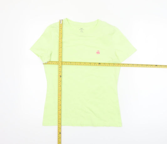 Brooks Brothers Women's Green Cotton Crew Neck T-Shirt Size S