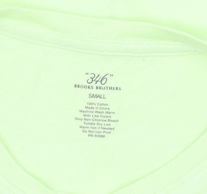 Brooks Brothers Women's Green Cotton Crew Neck T-Shirt Size S