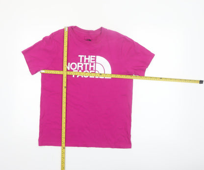 The North Face Womens Pink Short Sleeve Cotton T-Shirt Size S