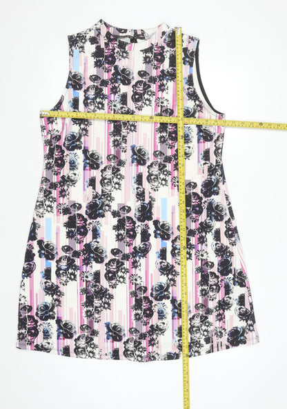 Definitions Women's Multicoloured Floral Shift Dress Size 18