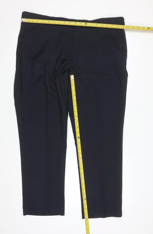 Farah Classic Men's Black 40x29 Dress Pants Trousers