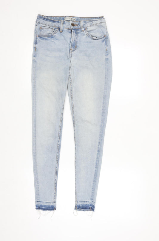 Denim Co Women's Light Blue Skinny Jeans Size 8 Mid Rise Stretch