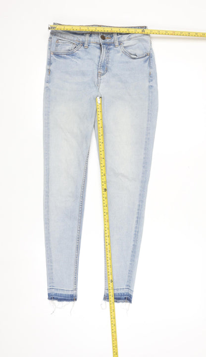 Denim Co Women's Light Blue Skinny Jeans Size 8 Mid Rise Stretch