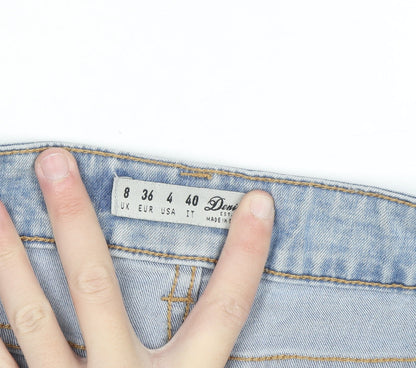 Denim Co Women's Light Blue Skinny Jeans Size 8 Mid Rise Stretch