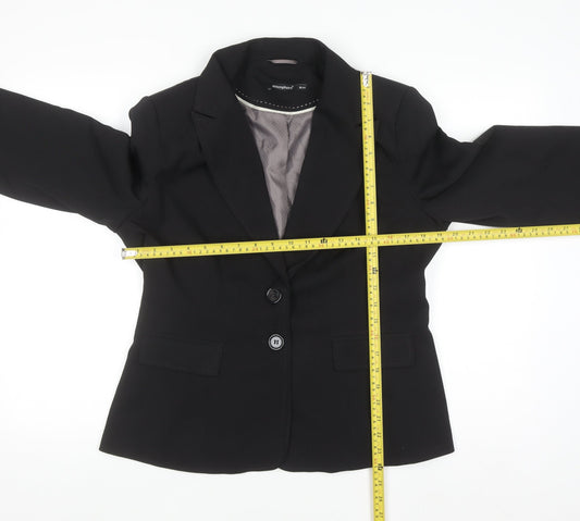Atmosphere Women's Black Size 16 Single-Breasted Blazer Jacket