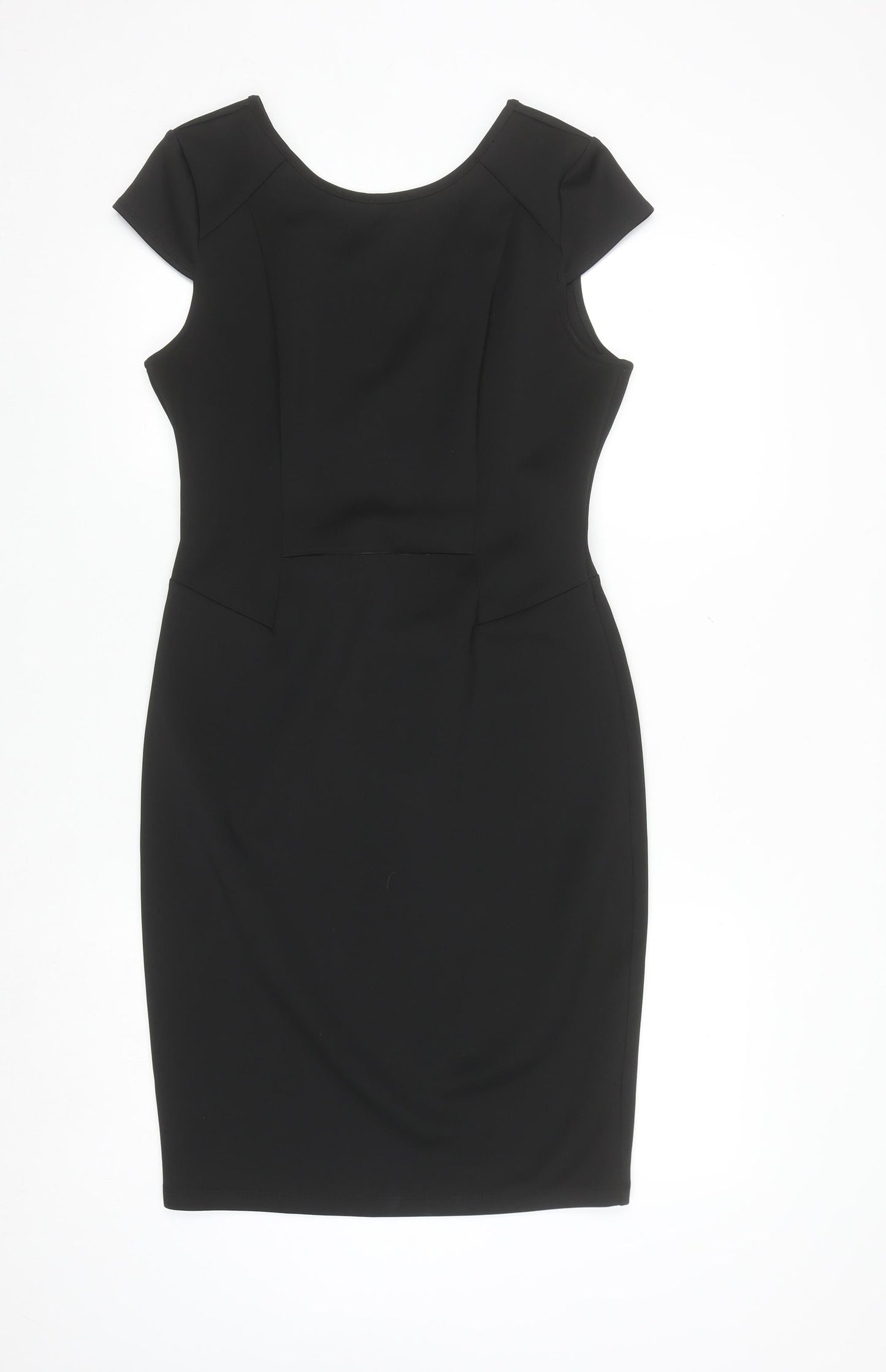 Dorothy Perkins Women’s Black Size 12 Sheath Knee Length Dress