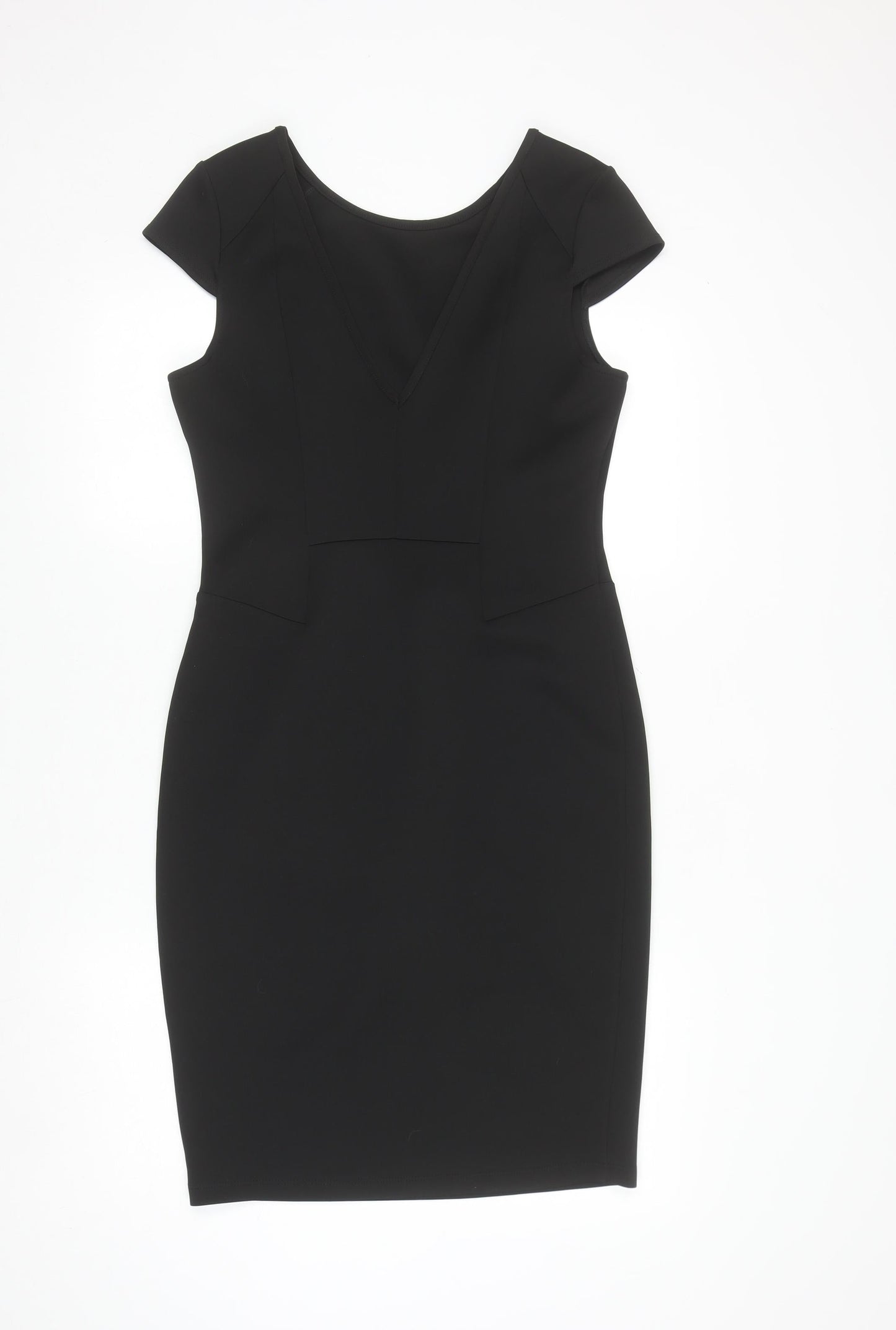 Dorothy Perkins Women’s Black Size 12 Sheath Knee Length Dress