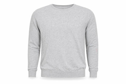 H&M Men Grey Cotton Crew Neck Long Sleeve Pullover Jumper L