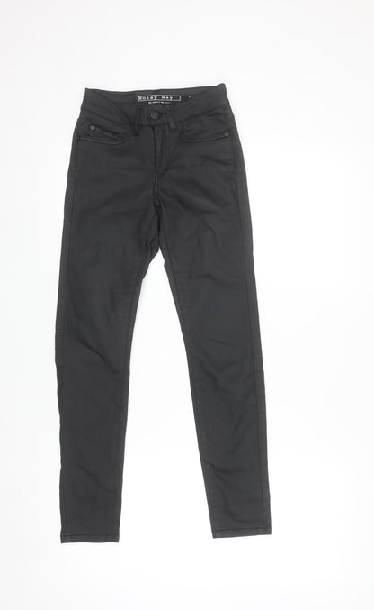 Noisy May Womens Black Skinny Jeans XXS L30 Stretch Denim