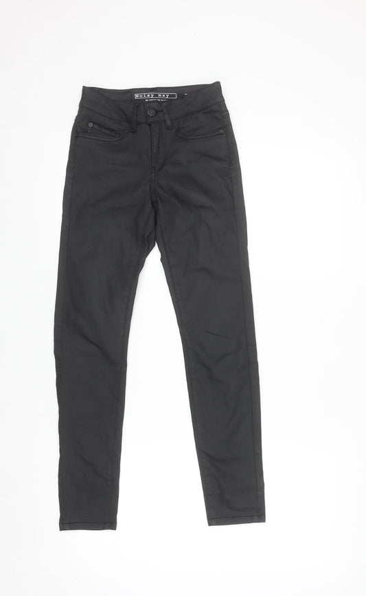 Noisy May Womens Black Skinny Jeans XXS L30 Stretch Denim