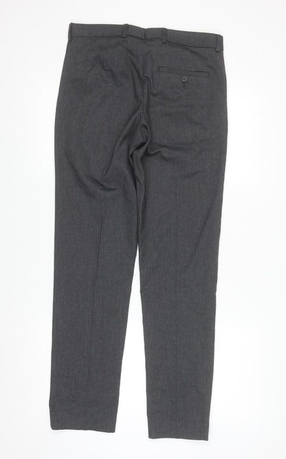 Dunnes Stores Men's Grey Regular Fit Dress Trousers 30W 31L