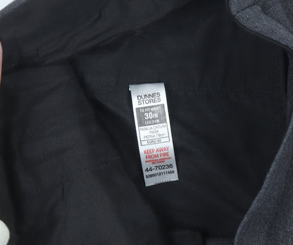 Dunnes Stores Men's Grey Regular Fit Dress Trousers 30W 31L
