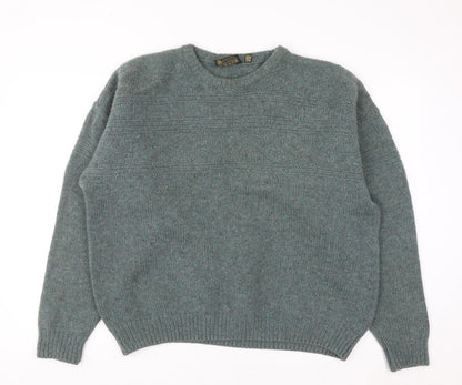 Gaeltarra Ireland Men's Green Wool Pullover Jumper XL