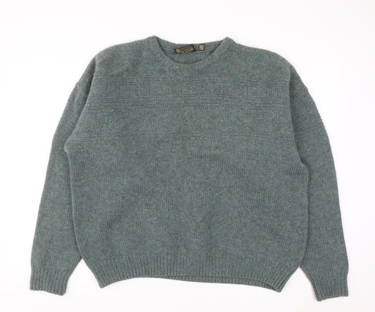 Gaeltarra Ireland Men's Green Wool Pullover Jumper XL
