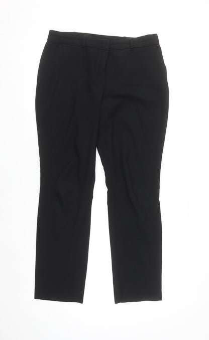 Dunnes Women Black Size 12 Straight Leg Dress Pants Trousers