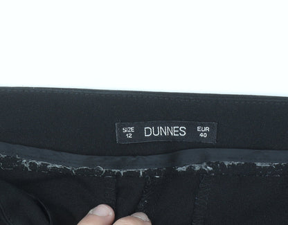 Dunnes Women Black Size 12 Straight Leg Dress Pants Trousers