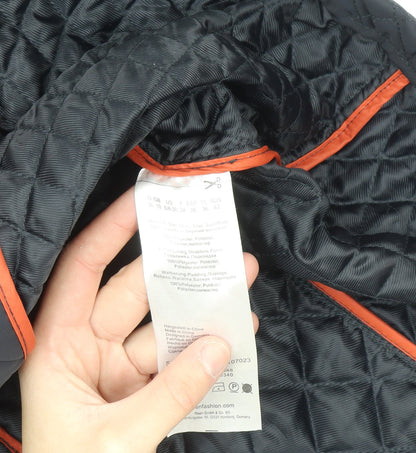 Olsen Women's Blue Quilted Mid-Length Coat Size 10