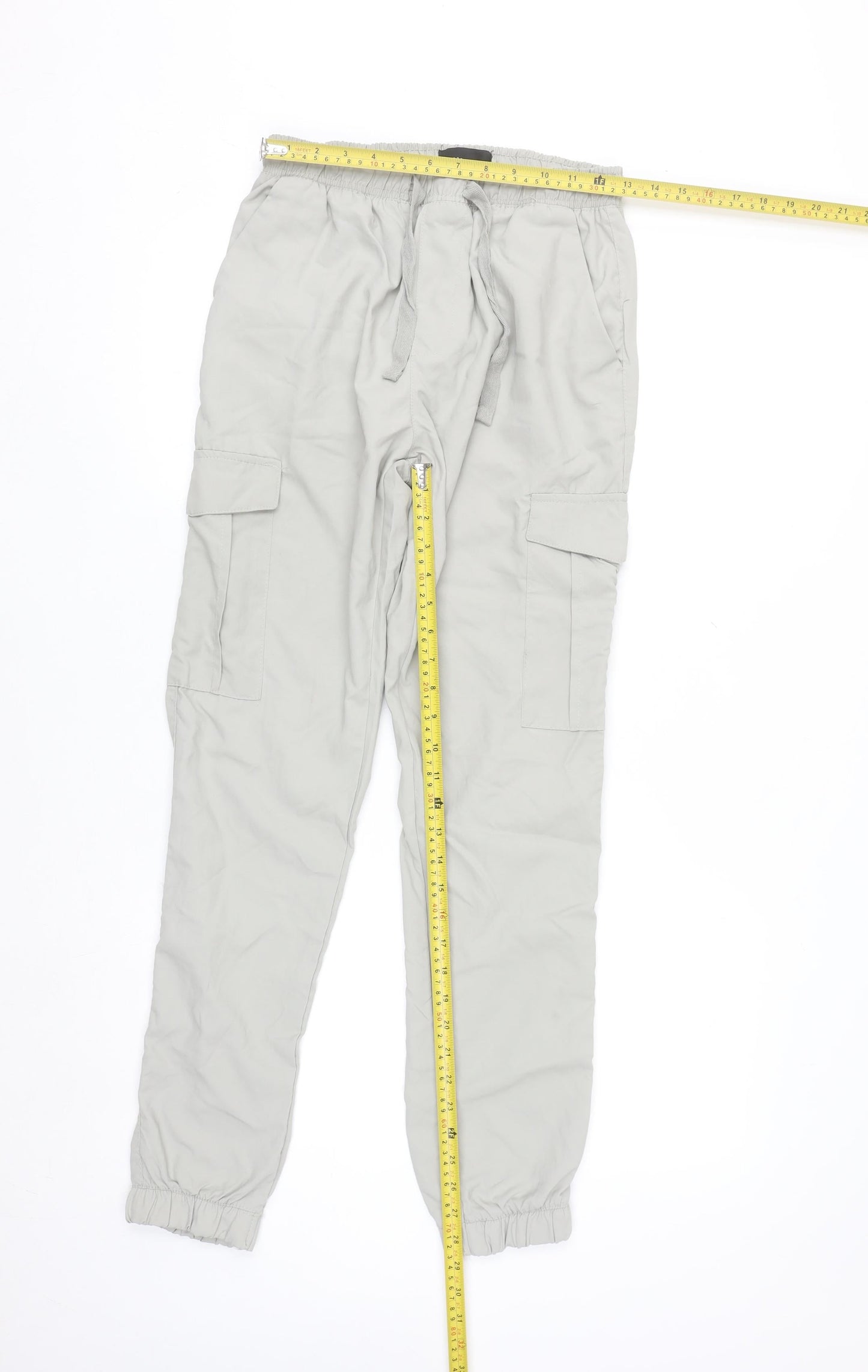 Brave Soul Men's Beige Cargo Trousers Size 30 Regular Fit