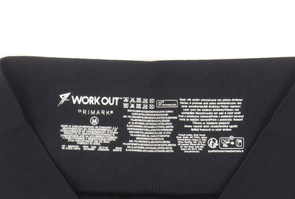 Primark Women’s Black Biker Activewear Shorts Medium Stretch Workout