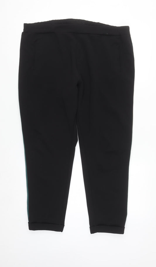 Primark Women’s Black Jogger Trousers Size 14-16 with Elastic Waist
