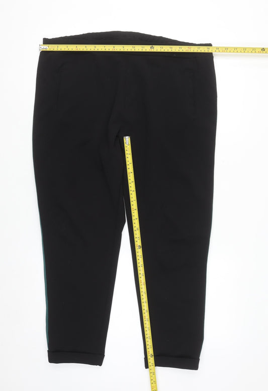 Primark Women’s Black Jogger Trousers Size 14-16 with Elastic Waist