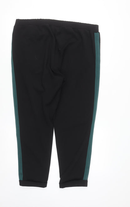 Primark Women’s Black Jogger Trousers Size 14-16 with Elastic Waist