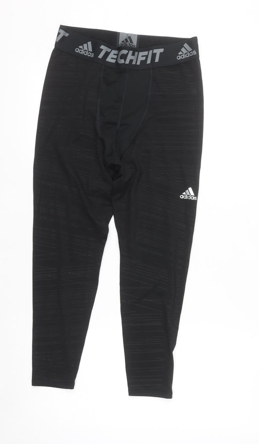 Adidas Men's Black Techfit Compression Leggings L