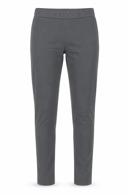 VILA Women Grey Slim Fit Stretch Leggings M Cotton Blend