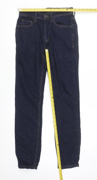 Denim Co Women Slim Fit Dark Blue Stretch Jeans Size 12 W28 L32