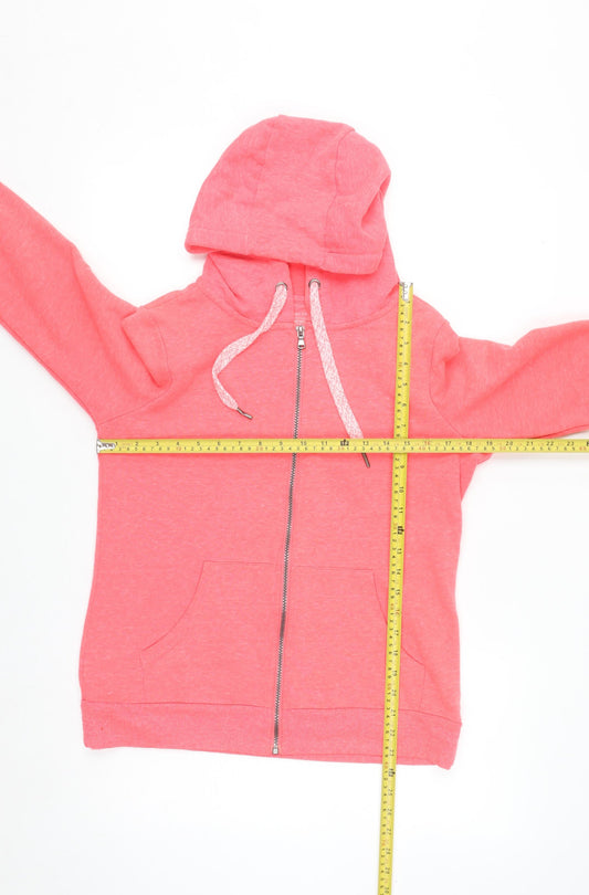 Dunnes Stores Women’s Pink Full Zip Hoodie Small Hooded Fleece