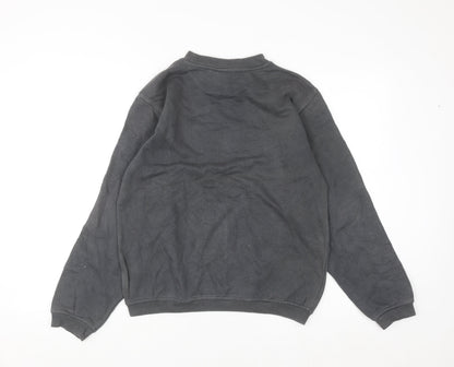 Puma Men’s Grey XL Crew Neck Pullover Sweatshirt Logo Fleece