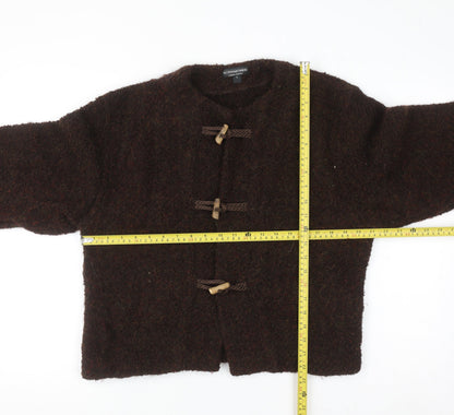The J. Peterman Company Women's Brown Wool Cardigan L