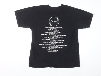 Fruit of the Loom Women's Black Music Tour T-Shirt Size L