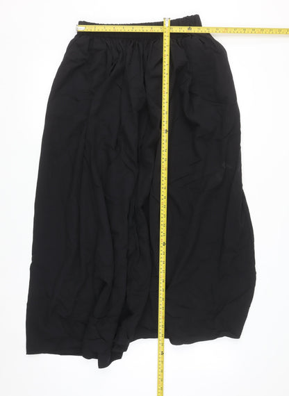 Primark Women’s Black Maxi Skirt XS Viscose Blend Long Elastic Waist