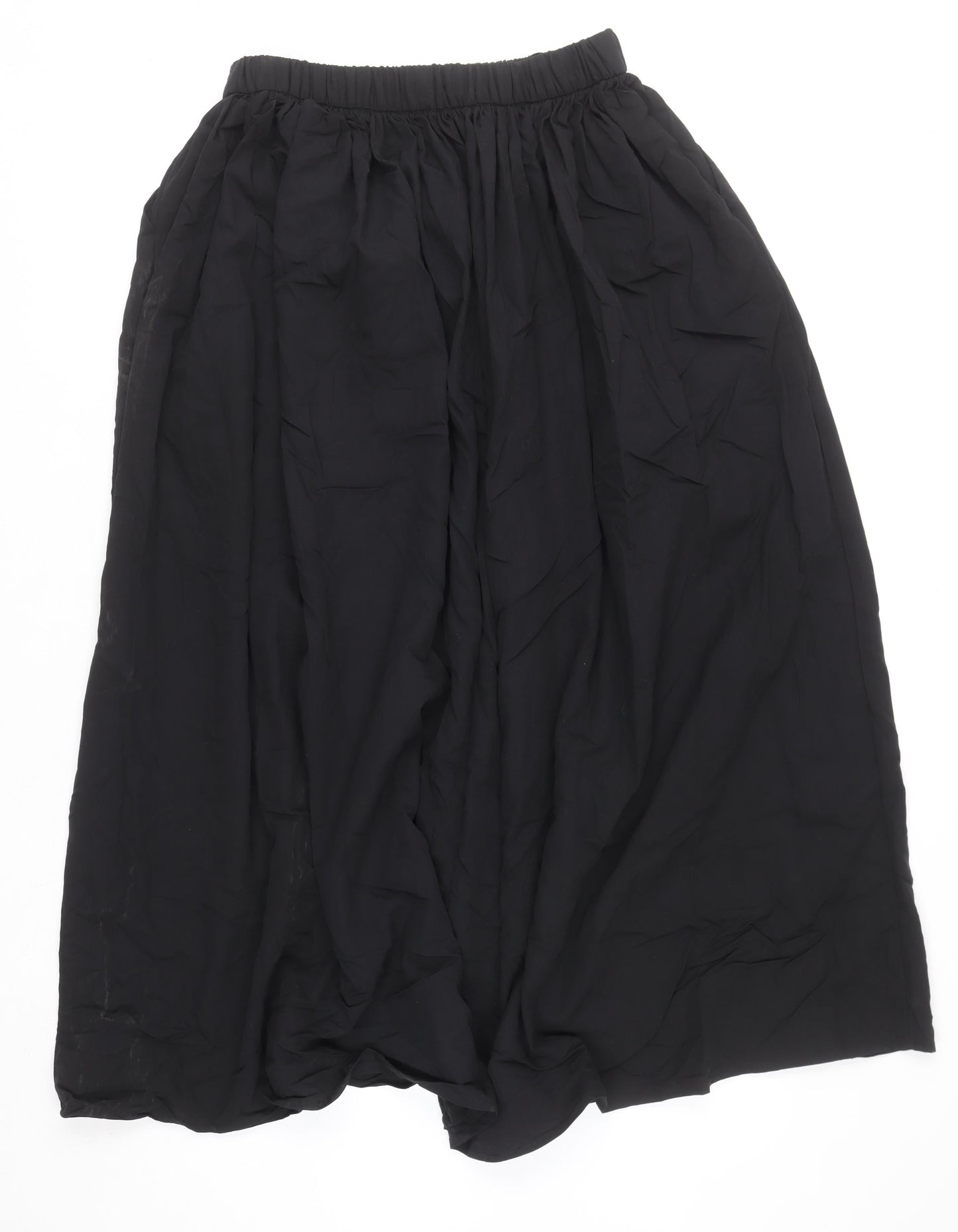 Primark Women’s Black Maxi Skirt XS Viscose Blend Long Elastic Waist