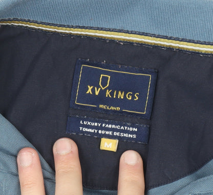 XV Kings Men's Blue Slim Fit Cotton Polo Shirt M