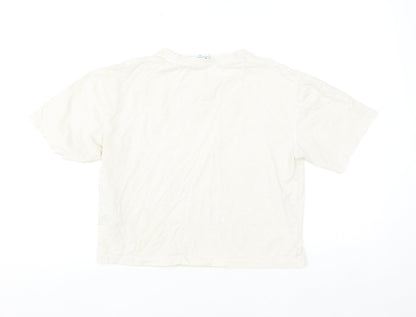 Gym+Coffee Women's Beige XS Relaxed Cotton T-Shirt